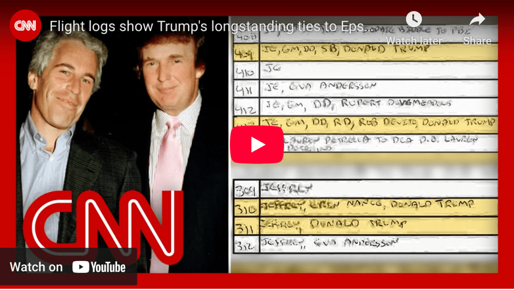 Flight logs show Trump’s longstanding ties to&nbsp;Epstein.